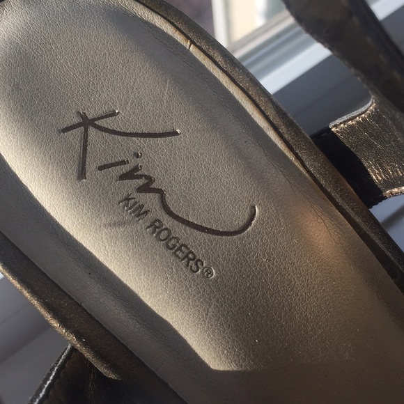 KIM ROGERS gold sandals - Picture 6 of 8